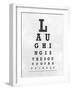 Eye Chart Typography II-null-Framed Art Print