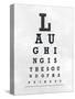 Eye Chart Typography II-null-Stretched Canvas