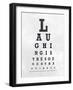 Eye Chart Typography II-null-Framed Premium Giclee Print