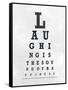 Eye Chart Typography II-null-Framed Stretched Canvas