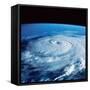 Eye of Hurricane Elena in the Gulf of Mexico-Stocktrek Images-Framed Stretched Canvas