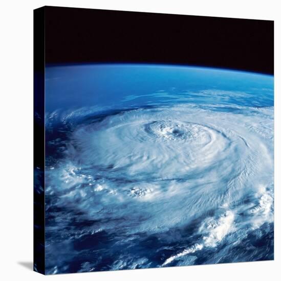 Eye of Hurricane Elena in the Gulf of Mexico-Stocktrek Images-Stretched Canvas