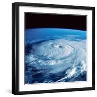 Eye of Hurricane Elena in the Gulf of Mexico-Stocktrek Images-Framed Photographic Print