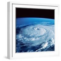 Eye of Hurricane Elena in the Gulf of Mexico-Stocktrek Images-Framed Photographic Print