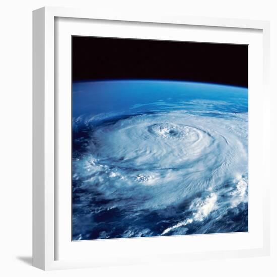 Eye of Hurricane Elena in the Gulf of Mexico-Stocktrek Images-Framed Photographic Print