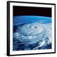 Eye of Hurricane Elena in the Gulf of Mexico-Stocktrek Images-Framed Photographic Print