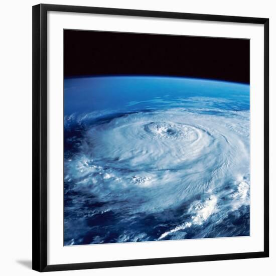 Eye of Hurricane Elena in the Gulf of Mexico-Stocktrek Images-Framed Photographic Print