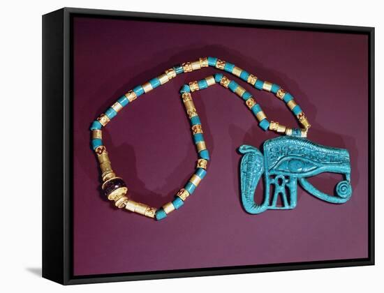 Eye of Ra Pectoral, from the Tomb of Tutankhamun, New Kingdom-Egyptian 18th Dynasty-Framed Stretched Canvas