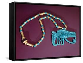 Eye of Ra Pectoral, from the Tomb of Tutankhamun, New Kingdom-Egyptian 18th Dynasty-Framed Stretched Canvas