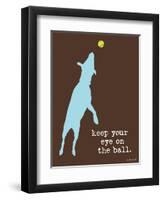 Eye On The Ball-Dog is Good-Framed Art Print