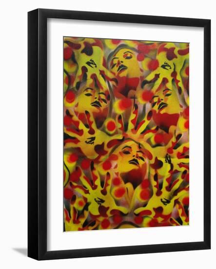 Eye See-Abstract Graffiti-Framed Giclee Print