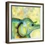 Eye to Eye Elephant-Wyanne-Framed Giclee Print