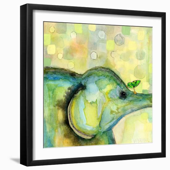 Eye to Eye Elephant-Wyanne-Framed Giclee Print