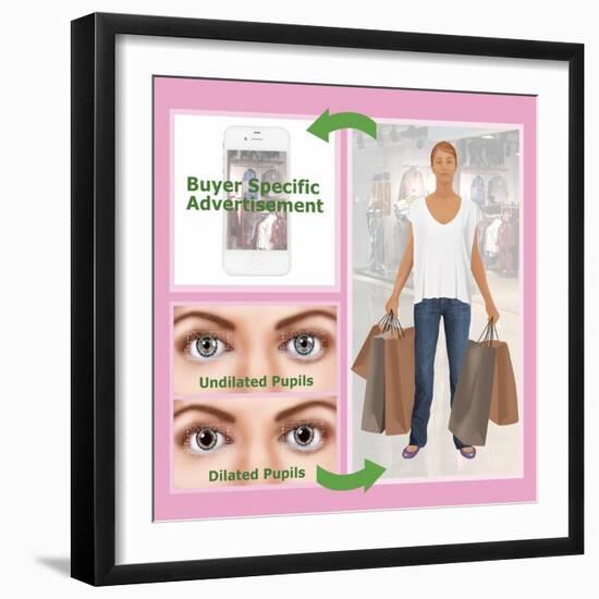 Eye-Tracking Technology, Illustration-Gwen Shockey-Framed Giclee Print