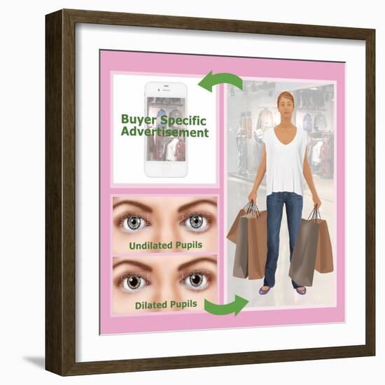 Eye-Tracking Technology, Illustration-Gwen Shockey-Framed Giclee Print