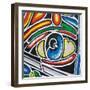 Eye-Abstract Graffiti-Framed Giclee Print