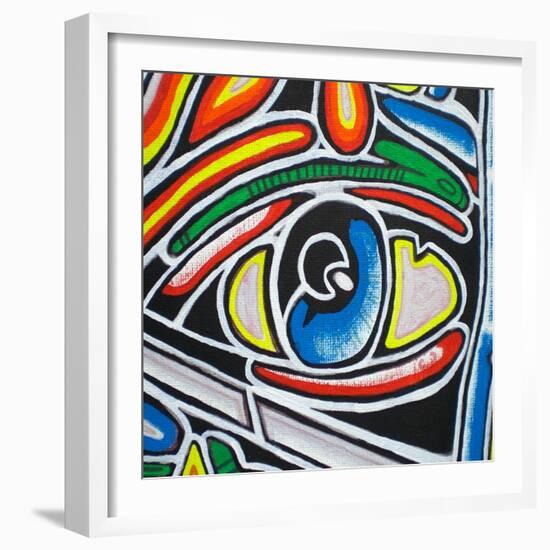 Eye-Abstract Graffiti-Framed Giclee Print