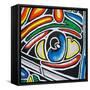 Eye-Abstract Graffiti-Framed Stretched Canvas
