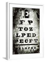 Eyechart-Tracy Hiner-Framed Giclee Print