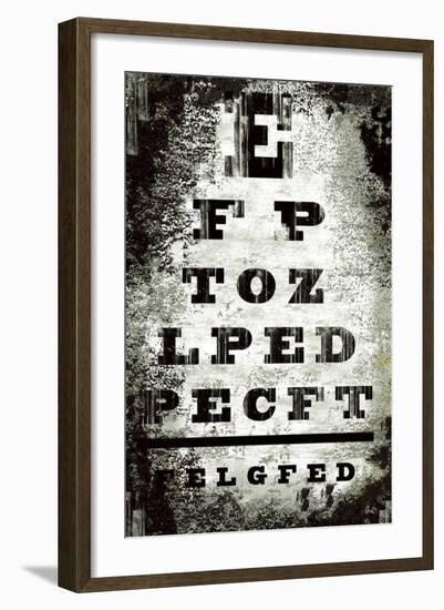 Eyechart-Tracy Hiner-Framed Giclee Print