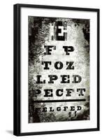 Eyechart-Tracy Hiner-Framed Giclee Print