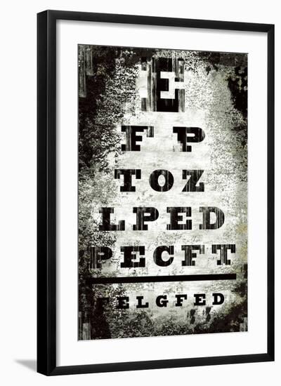 Eyechart-Tracy Hiner-Framed Giclee Print