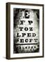 Eyechart-Tracy Hiner-Framed Giclee Print