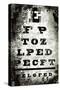 Eyechart-Tracy Hiner-Stretched Canvas