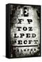 Eyechart-Tracy Hiner-Framed Stretched Canvas