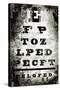 Eyechart-Tracy Hiner-Stretched Canvas