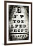 Eyechart-Tracy Hiner-Framed Giclee Print