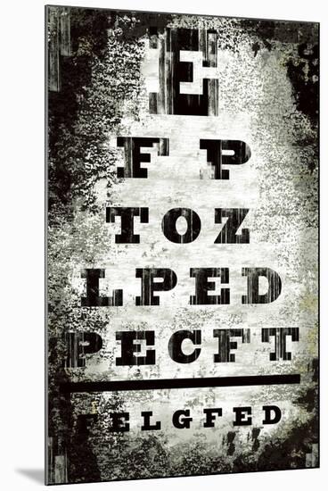 Eyechart-Tracy Hiner-Mounted Giclee Print