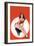 Eyeful Magazine; Brunette in a Red Bathing Suit-Peter Driben-Framed Art Print