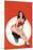 Eyeful Magazine; Brunette in a Red Bathing Suit-Peter Driben-Mounted Art Print