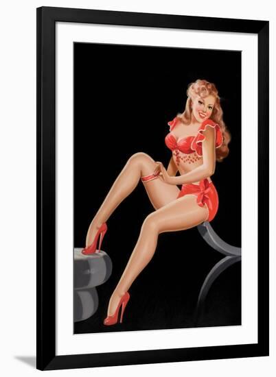 Eyeful Magazine: Pinup in Red-Peter Driben-Framed Art Print