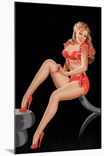 Eyeful Magazine: Pinup in Red-Peter Driben-Mounted Art Print