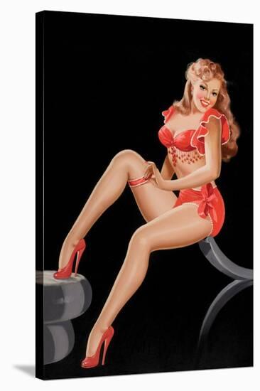 Eyeful Magazine: Pinup in Red-Peter Driben-Stretched Canvas