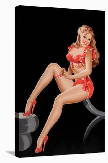 Eyeful Magazine: Pinup in Red-Peter Driben-Stretched Canvas