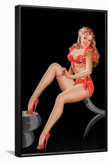 Eyeful Magazine: Pinup in Red-Peter Driben-Framed Art Print