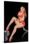 Eyeful Magazine: Pinup in Red-Peter Driben-Stretched Canvas