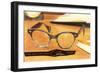 Eyeglass Frames-null-Framed Art Print