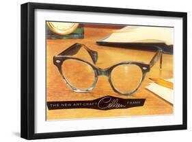 Eyeglass Frames-null-Framed Art Print