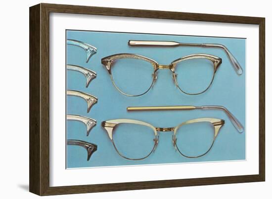 Eyeglasses-null-Framed Art Print