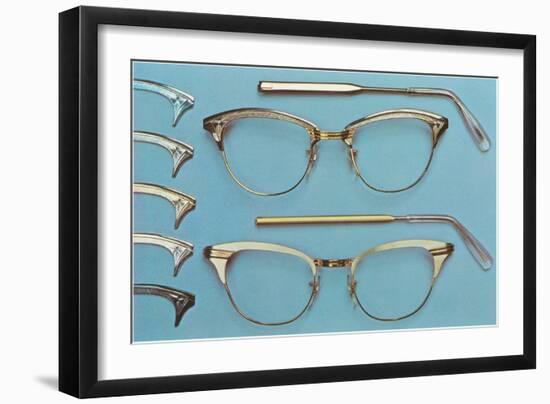 Eyeglasses-null-Framed Art Print