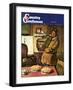 "Eyeing the Pies," Country Gentleman Cover, January 1, 1945-Amos Sewell-Framed Giclee Print