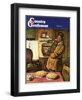 "Eyeing the Pies," Country Gentleman Cover, January 1, 1945-Amos Sewell-Framed Giclee Print