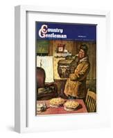 "Eyeing the Pies," Country Gentleman Cover, January 1, 1945-Amos Sewell-Framed Giclee Print