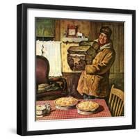 "Eyeing the Pies,"January 1, 1945-Amos Sewell-Framed Giclee Print