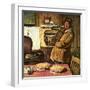 "Eyeing the Pies,"January 1, 1945-Amos Sewell-Framed Giclee Print