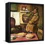 "Eyeing the Pies,"January 1, 1945-Amos Sewell-Framed Stretched Canvas